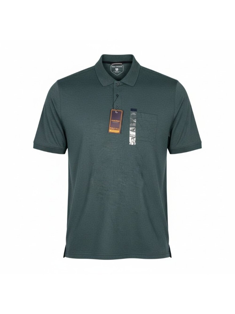 Architect Luxury Pocket Polo Shirt Mens 3XLT Green Big Tall Casual Short Sleeve